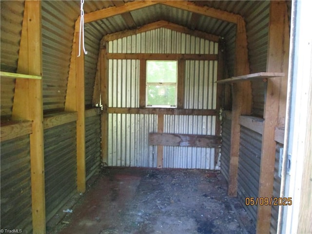 view of storage room