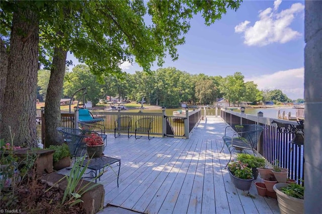 196 Watson Ln, Lexington, NC 27292 - deck with a water view