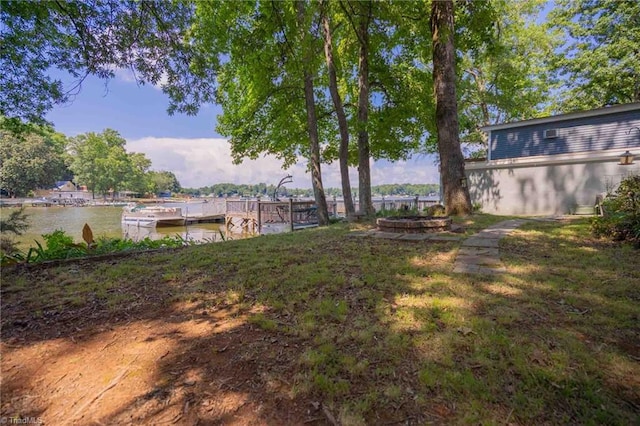 196 Watson Ln, Lexington, NC 27292 - view of yard featuring a boat dock