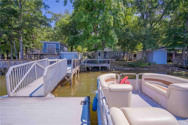 196 Watson Ln, Lexington, NC 27292 - dock featuring a water view