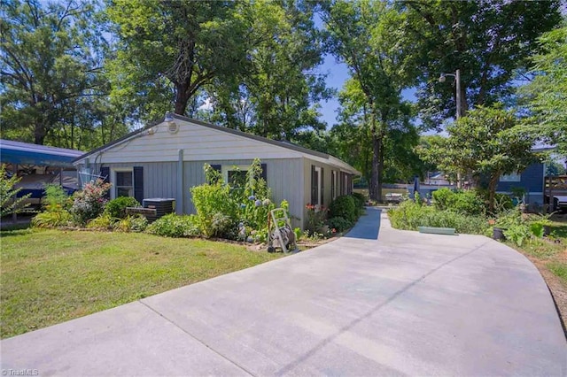 196 Watson Ln, Lexington, NC 27292 - view of home's exterior with a yard