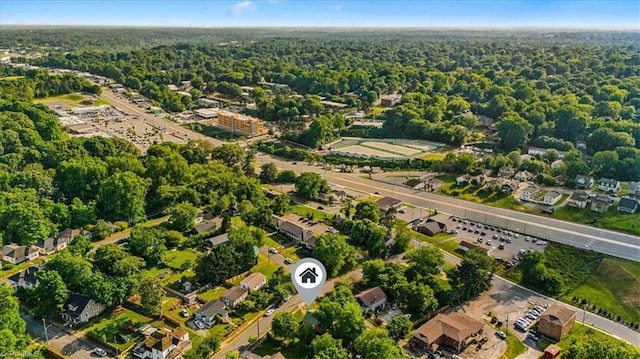 1115 Wachovia St, Winston-Salem, NC 27101 - aerial view of property's location featuring nearby suburban area and a forest
