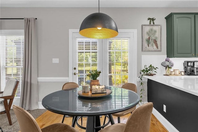 217 Oakmont Park Ct, Kernersville, NC 27284 - dining room with wood finished floors and baseboards