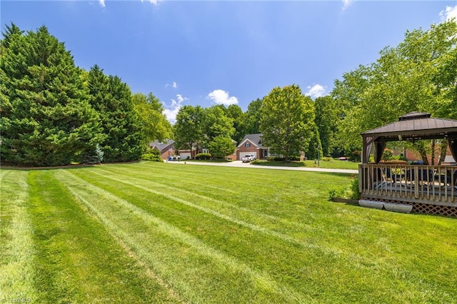 217 Oakmont Park Ct, Kernersville, NC 27284 - view of grassy yard featuring a gazebo