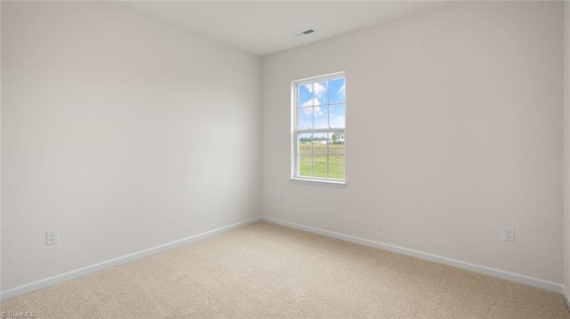 view of carpeted empty room