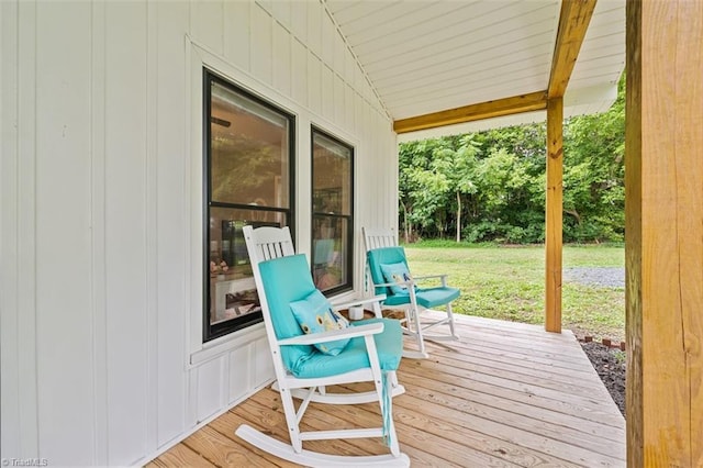 7517 NC Highway 62, Trinity, NC 27370 - wooden terrace with a yard