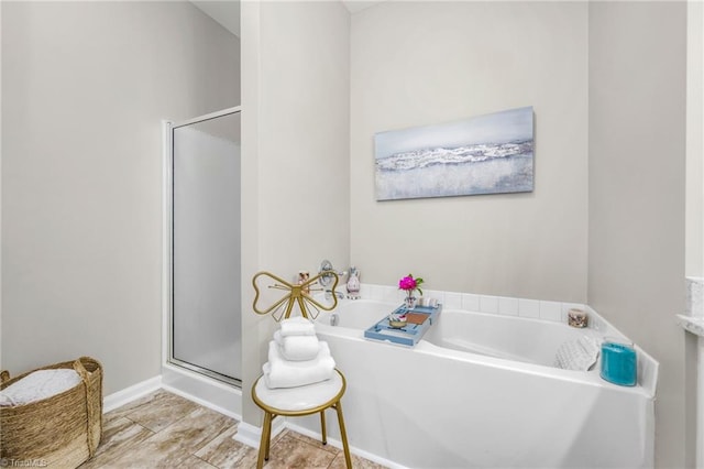130 W Brick Walk Ct, Mocksville, NC 27028 - full bath featuring a shower stall and a bath