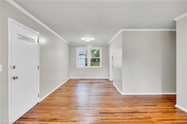 2508 Netherwood Dr, Greensboro, NC 27408 - empty room with light wood-type flooring and ornamental molding