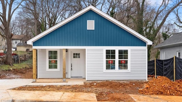 view of outbuilding featuring a porch