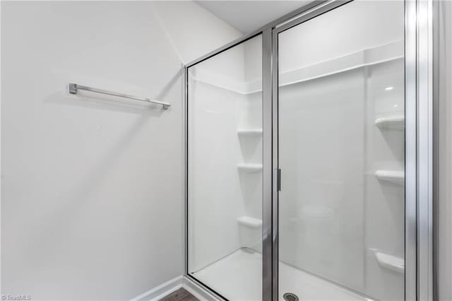 141 Nova Ln, King, NC 27021 - bathroom featuring a shower stall