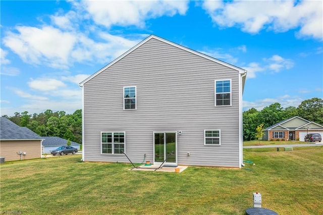 141 Nova Ln, King, NC 27021 - rear view of house with a lawn