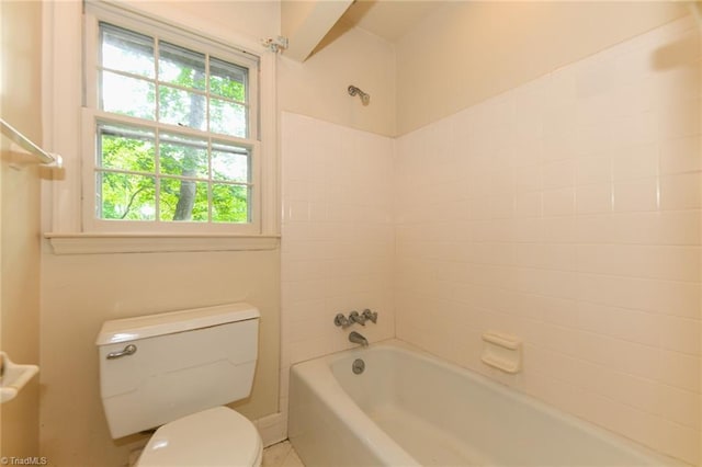 1300 Hobbs Rd, Greensboro, NC 27410 - full bathroom featuring toilet and shower / washtub combination