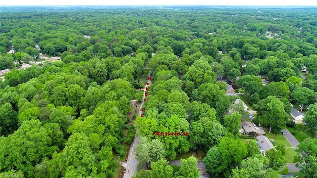 1300 Hobbs Rd, Greensboro, NC 27410 - aerial view of a heavily wooded area
