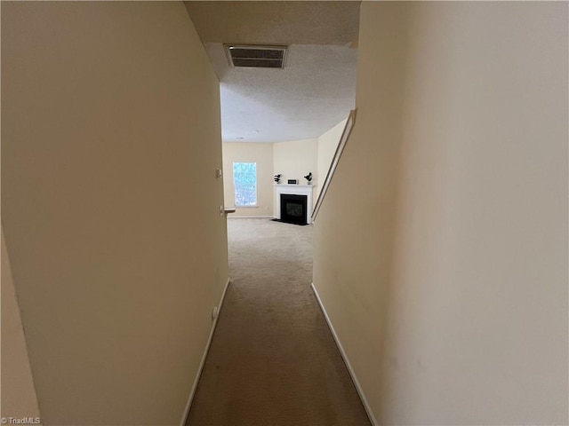 3931 Fountain Village Ln, High Point, NC 27265 - hallway with baseboards and carpet flooring