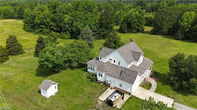 526 Bob Rainey Trl, Burlington, NC 27217 - view from above of property with a forest