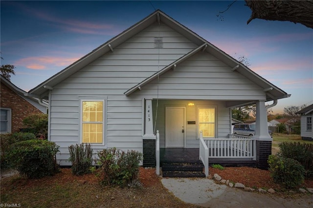 bungalow with a porch