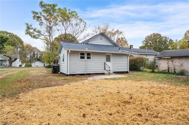 view of back of property