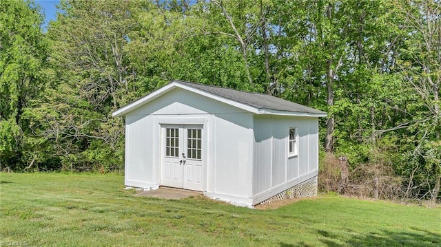 view of outbuilding with an outbuilding