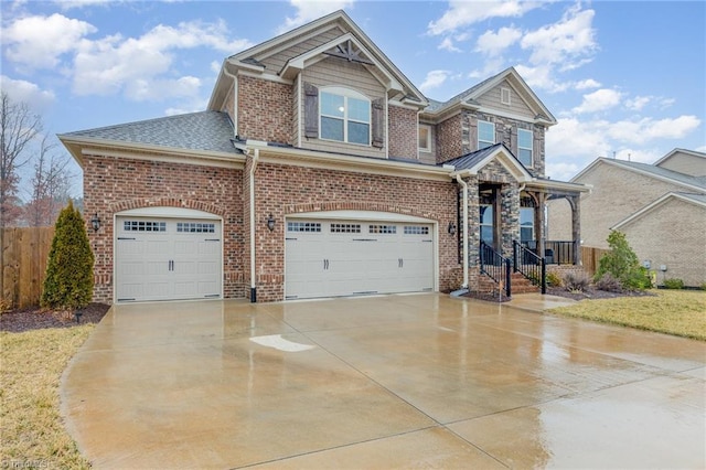 view of front of home featuring a garage