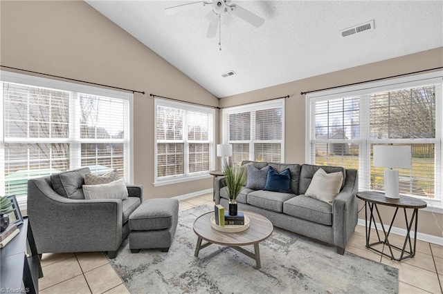 sunroom with visible vents and plenty of natural light