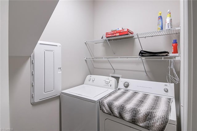 1438 Crestlawn Trl, Pfafftown, NC 27040 - washroom with washing machine and dryer