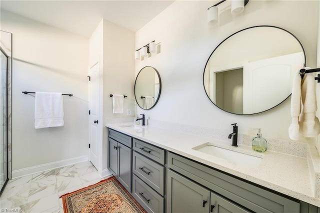 bathroom with vanity