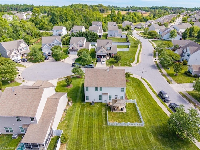 aerial perspective of suburban area