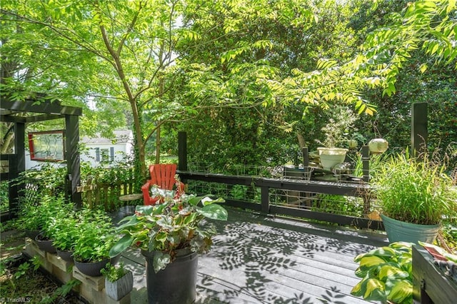 238 Maple St, King, NC 27021 - view of wooden deck