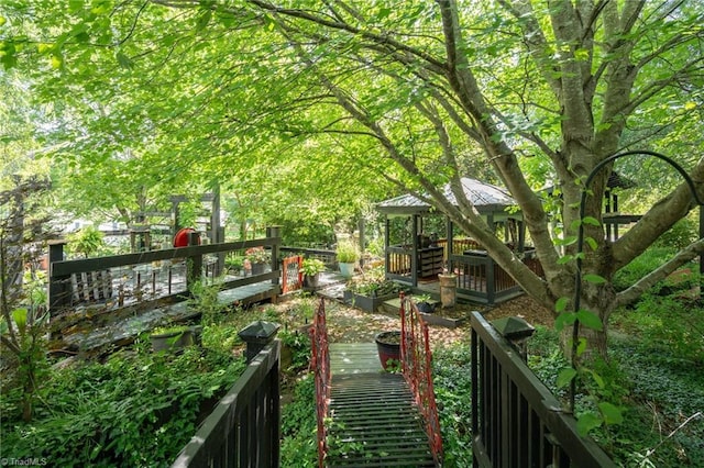 238 Maple St, King, NC 27021 - view of community featuring a wooden deck