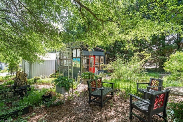 238 Maple St, King, NC 27021 - view of yard with an exterior structure and an outdoor structure