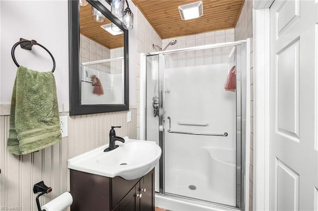 4814 Merrimac St, Winston-Salem, NC 27105 - full bath featuring vanity and a stall shower