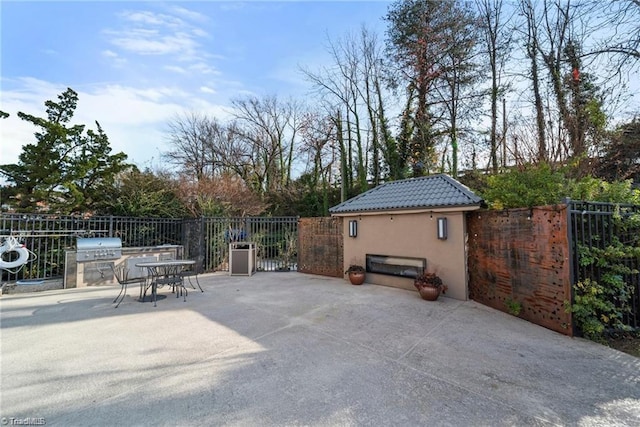 view of patio / terrace with grilling area