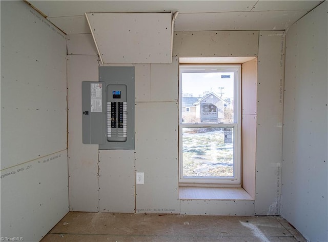 utility room featuring electric panel