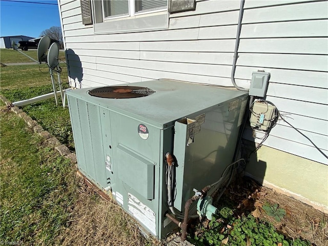 exterior details with central AC unit