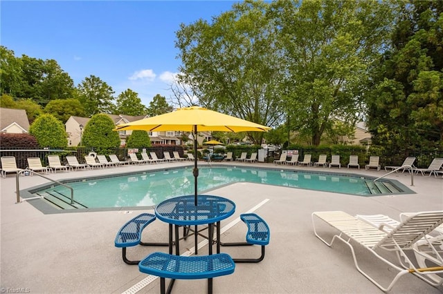 1948 Ray Alexander Dr, Greensboro, NC 27410 - community pool featuring fence and a patio area
