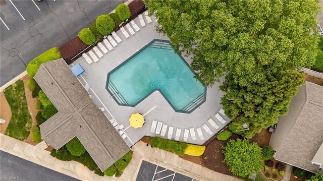 1948 Ray Alexander Dr, Greensboro, NC 27410 - drone / aerial view of a pool area
