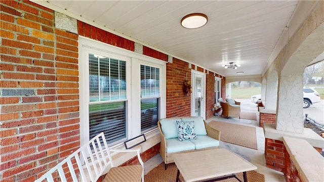 view of patio / terrace featuring covered porch