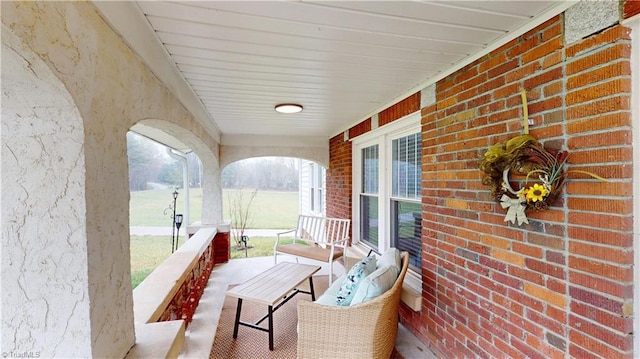view of patio / terrace featuring a porch