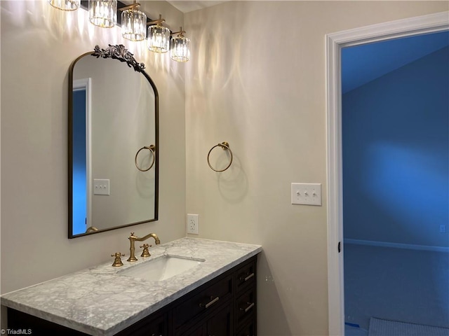 bathroom featuring vanity