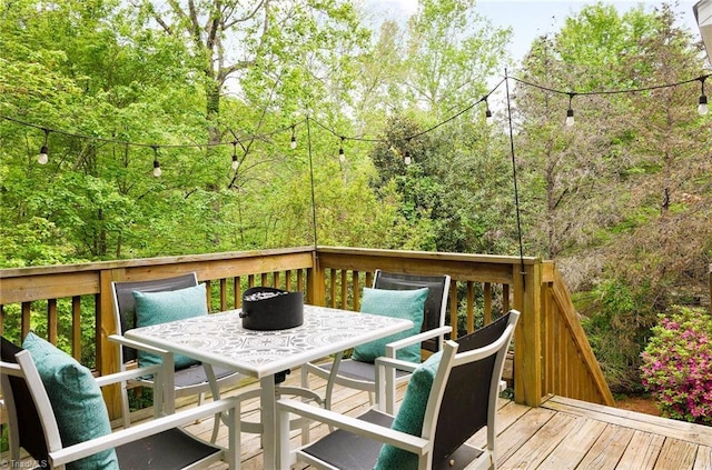 5711 Beaver Pond Trl, Pfafftown, NC 27040 - deck with outdoor dining area
