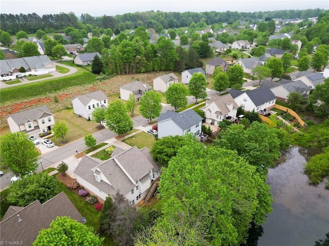 5711 Beaver Pond Trl, Pfafftown, NC 27040 - aerial view of residential area featuring a nearby body of water