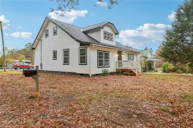 view of back of property