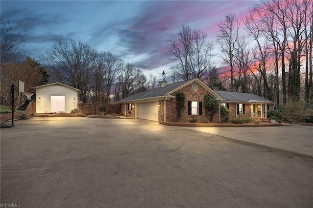 ranch-style house with a garage