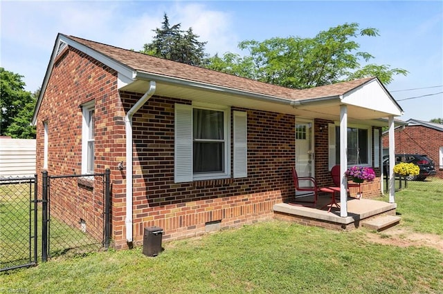 2719 NC Highway 87, Graham, NC 27253 - ranch-style house with crawl space, brick siding, and a shingled roof