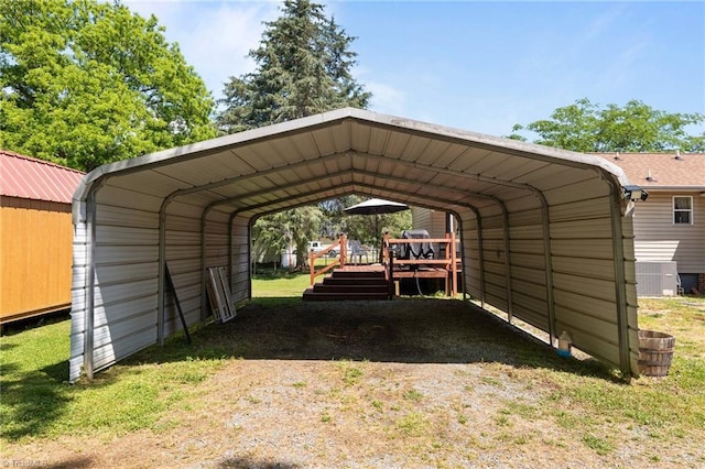 2719 NC Highway 87, Graham, NC 27253 - view of parking / parking lot with a detached carport