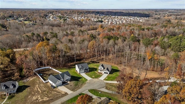 aerial view with a view of trees