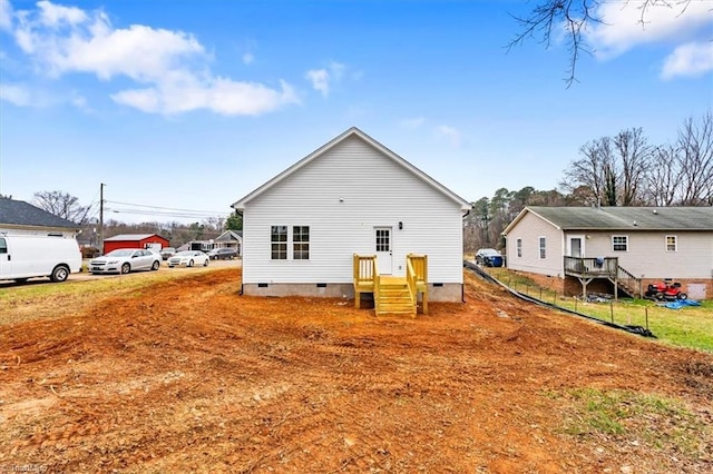 view of back of property