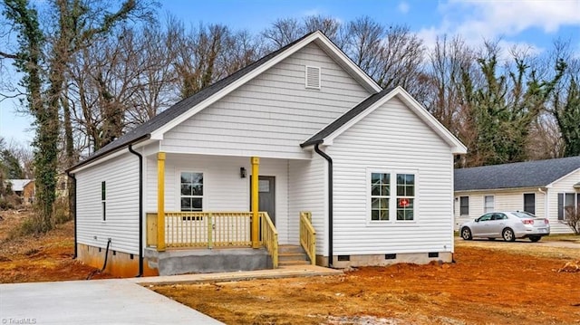 view of front of house with covered porch