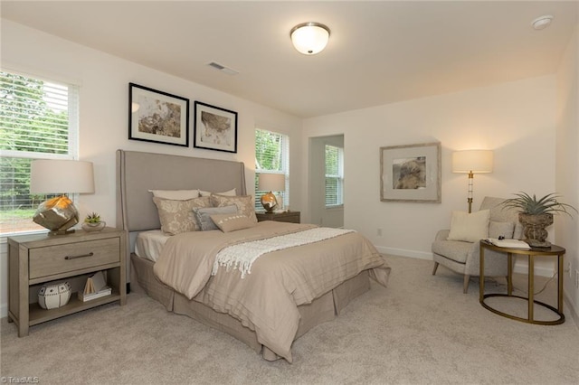 6005 Crestridge Ln Unit 1005, Winston-Salem, NC 27105 - bedroom featuring light carpet and multiple windows