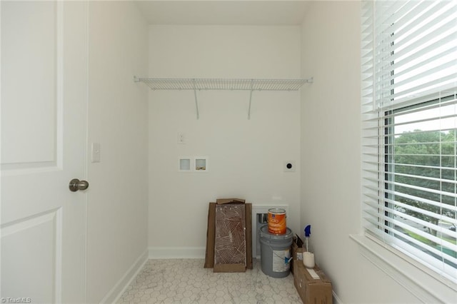 6005 Crestridge Ln Unit 1005, Winston-Salem, NC 27105 - washroom with electric dryer hookup and hookup for a washing machine